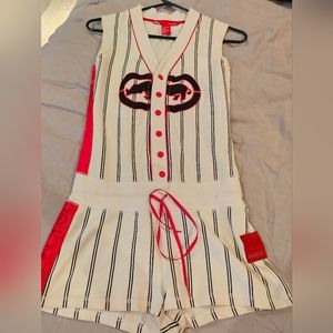 Ecko Red Baseball Style Romper RARE and Super Cute & Flirty!!!
